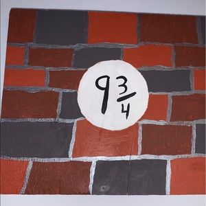 Painted Wood-Block Harry Potter theme